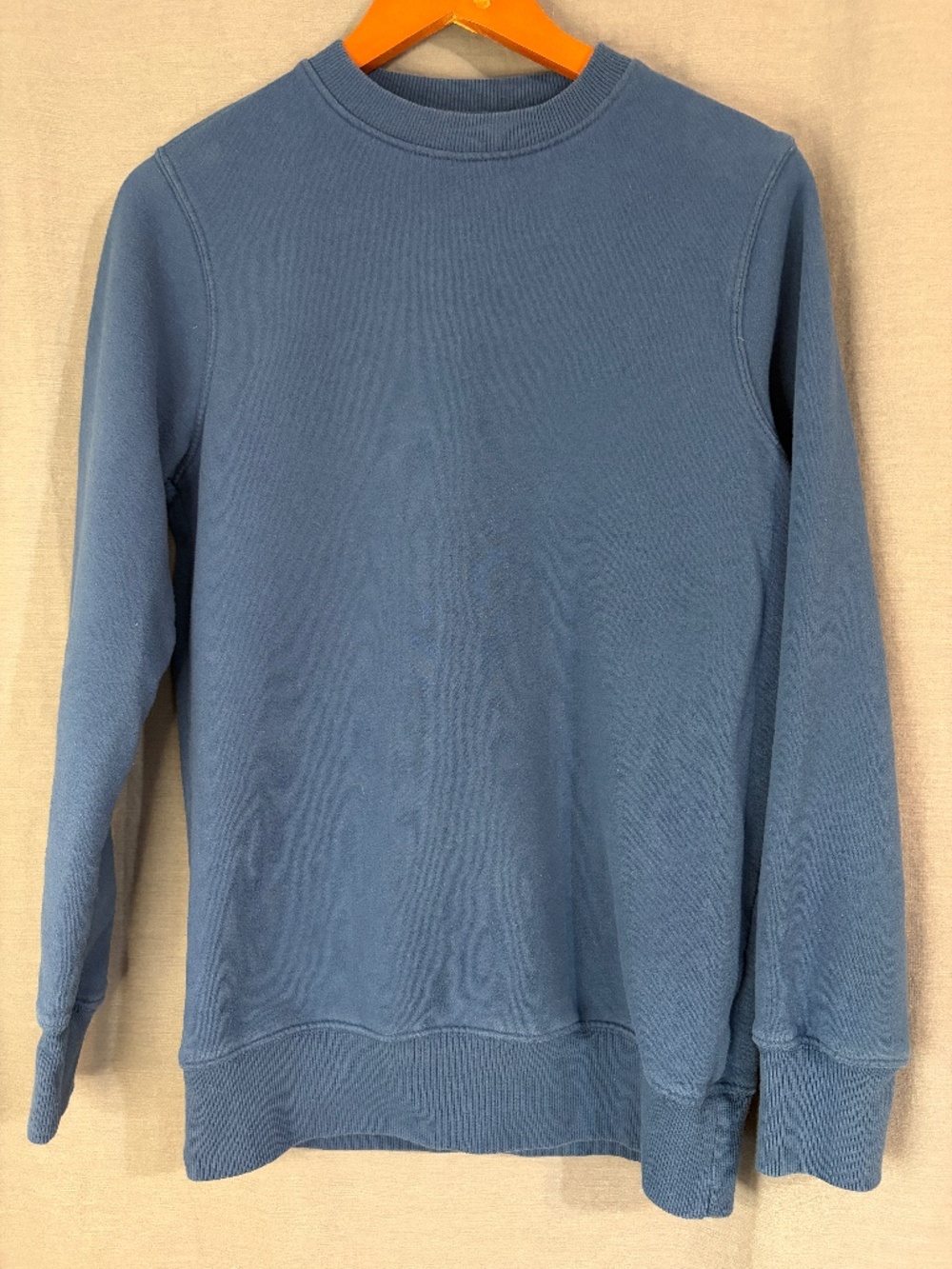 Goodfellow & Co Sweatshirt Blue Fleece Lined Crewneck Pullover Mens Small